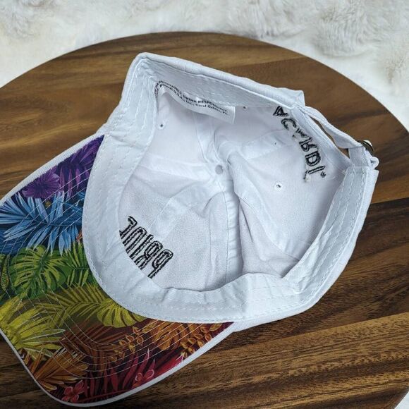 Bacardi Pride Liquor Alcohol White Adjustable Baseball Hat Cap Made in USA - Picture 7 of 7